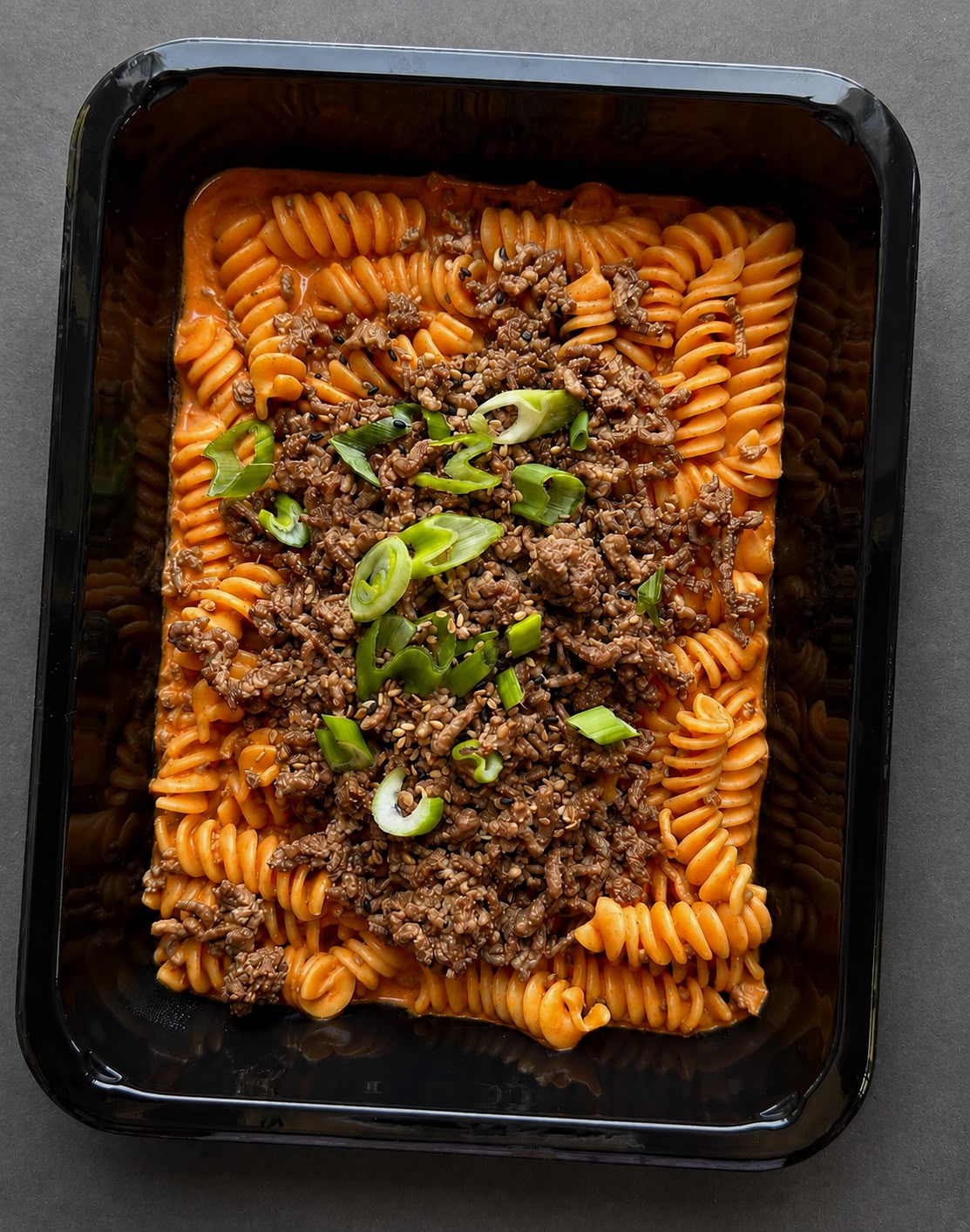 Spicy Gochujang Beef Pasta