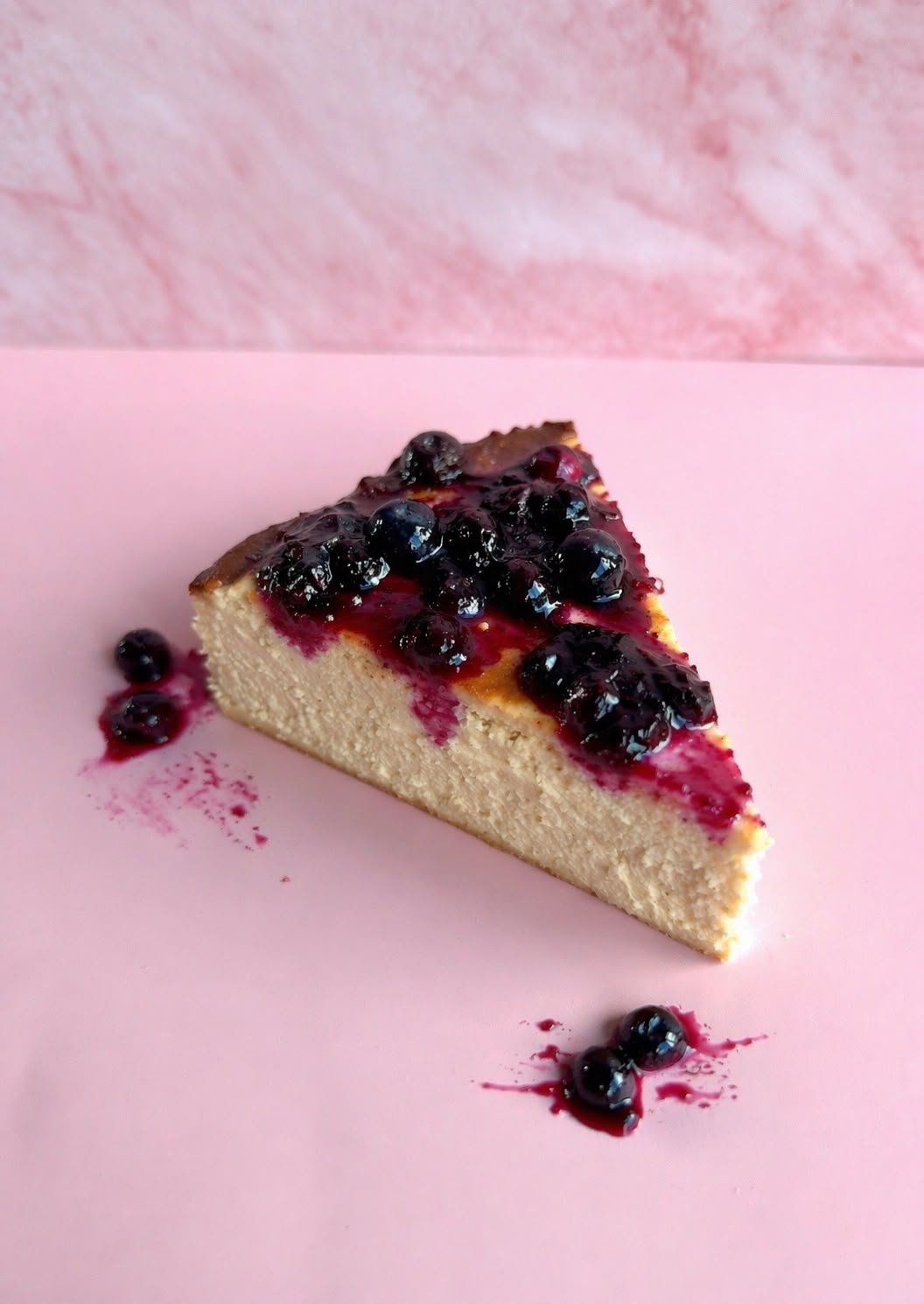 High Protein Blueberry Cheesecake